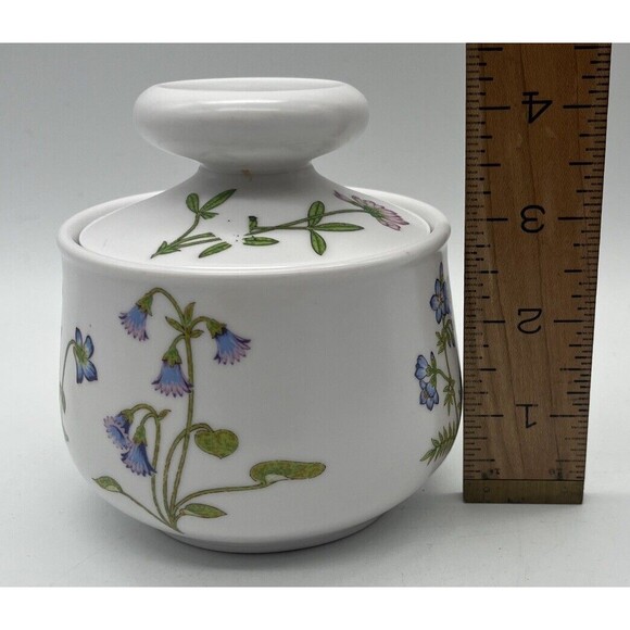 Noritake Progression Clear Day Creamer Covered Sugar Bowl Japan 9071 Floral EUC - Picture 7 of 12